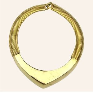 Rare Vintage Givenchy Chunky Gold Tone Necklace